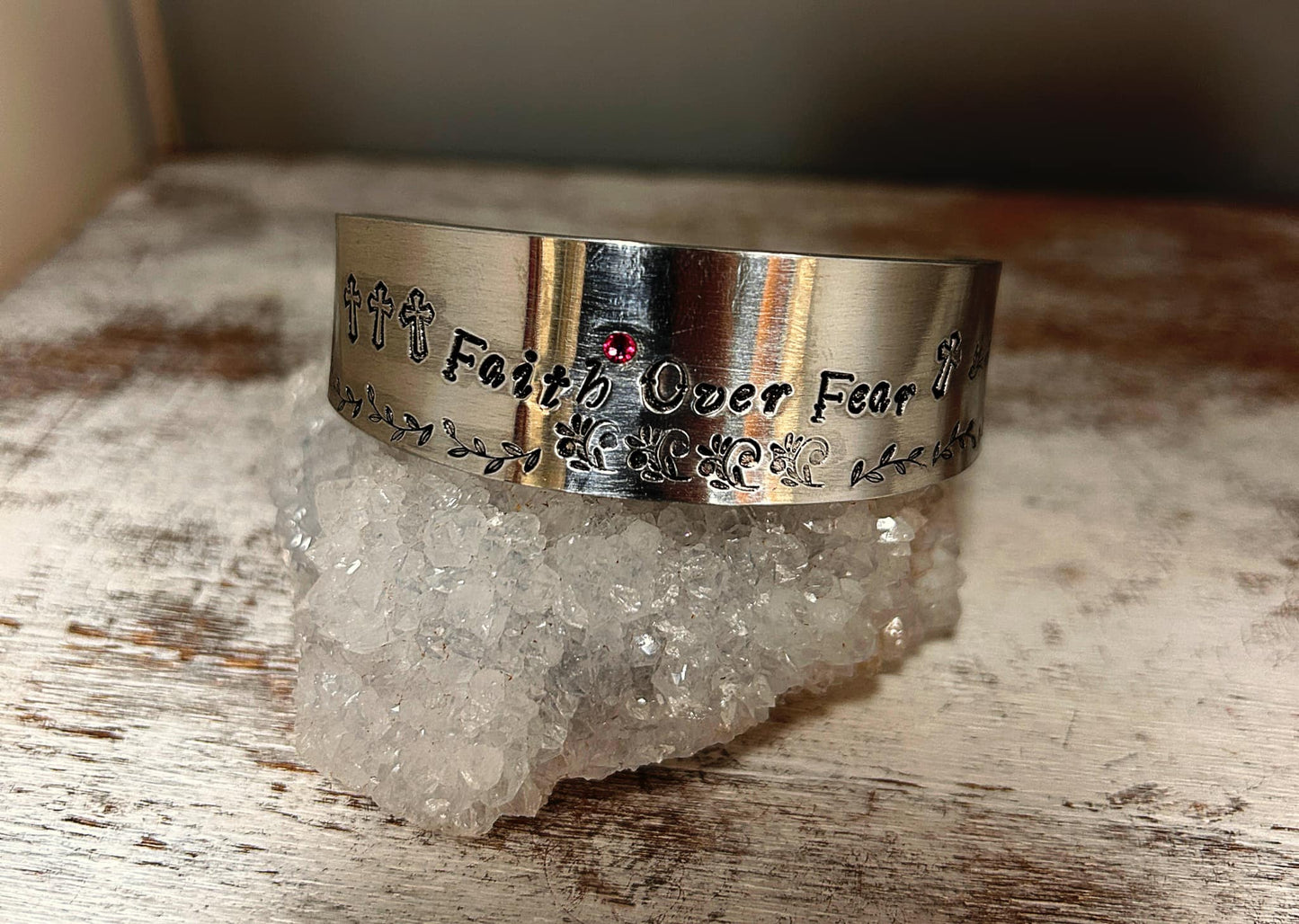 “Choose Faith over Fear” Cuff