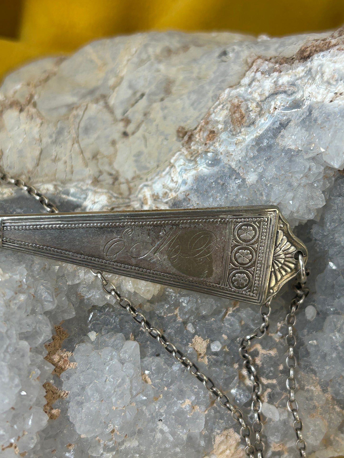 Turquoise silverwear necklace