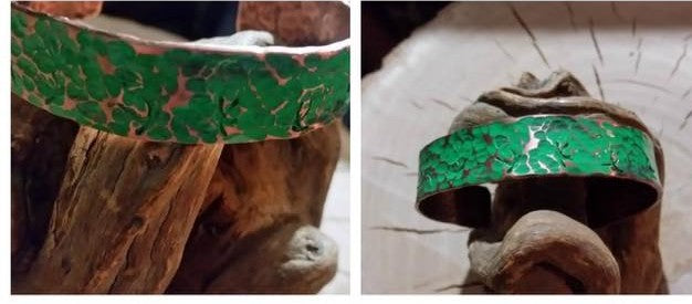 Green Copper Cuff