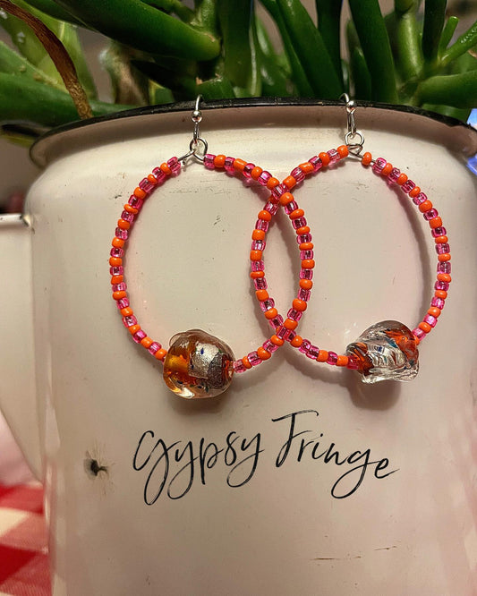 OrangeNPink Hoops