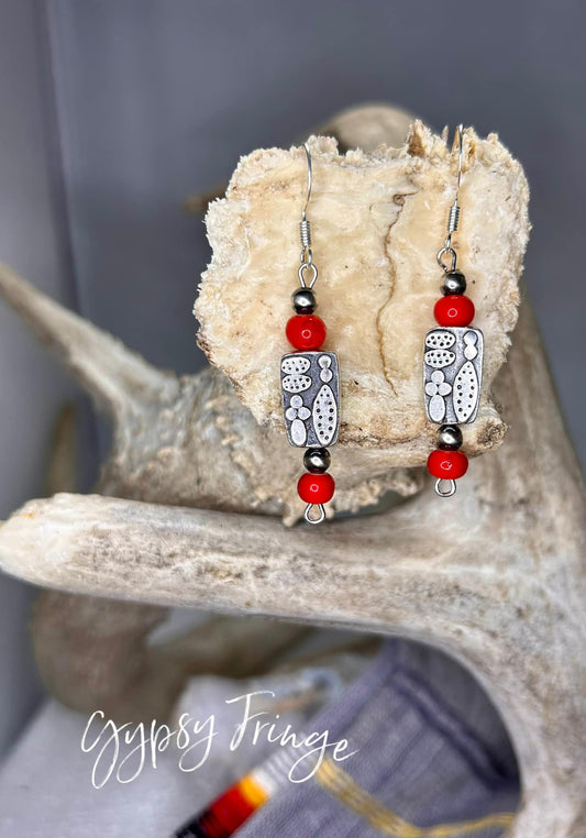 Sterling Silver Cactus Earrings